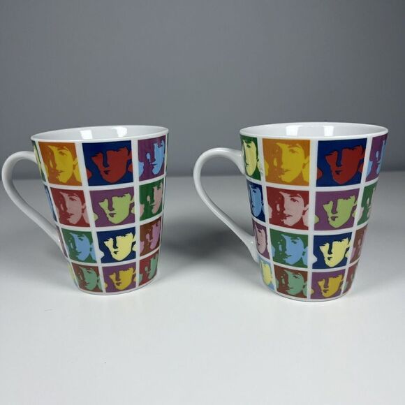 The Beatles Coffee 2 Mug Set John Lennon Paul McCartney Apple Corps Ltd - Picture 1 of 6